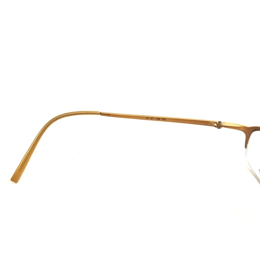 89 Eyewear Eyeglasses Frames Richard Ab1059 Y23 Matte Brown Half Rim 47-21-135
